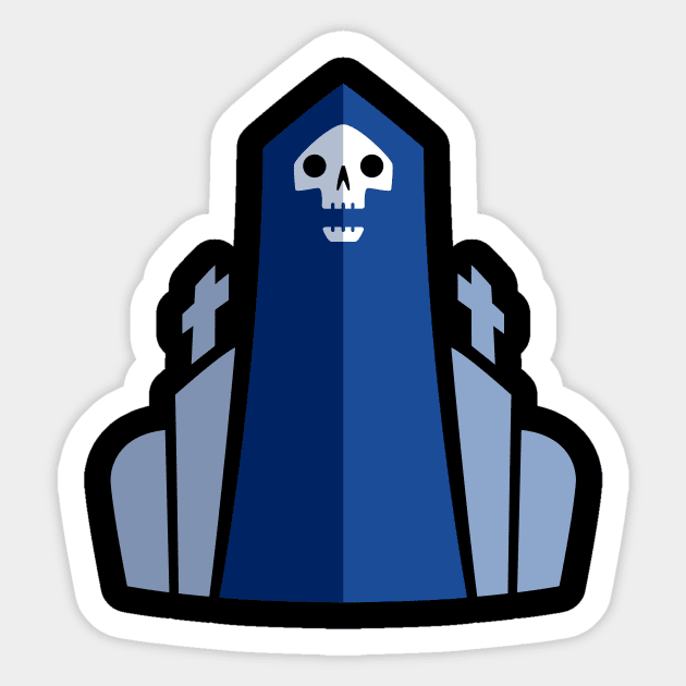 Grim Reaper Graveyard Sticker by Hey Bob Guy